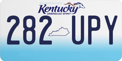 KY license plate 282UPY