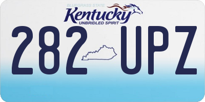 KY license plate 282UPZ