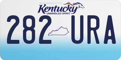 KY license plate 282URA