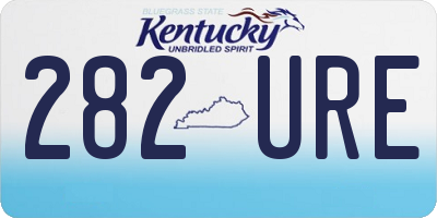 KY license plate 282URE