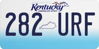 KY license plate 282URF