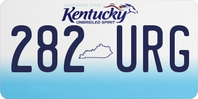 KY license plate 282URG