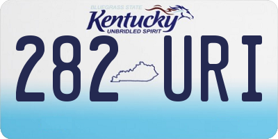 KY license plate 282URI