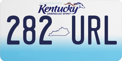 KY license plate 282URL