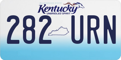 KY license plate 282URN