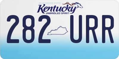 KY license plate 282URR