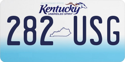 KY license plate 282USG