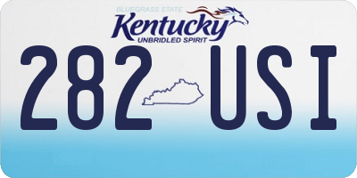 KY license plate 282USI