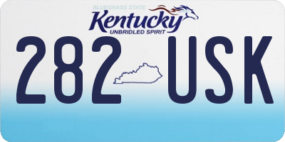 KY license plate 282USK
