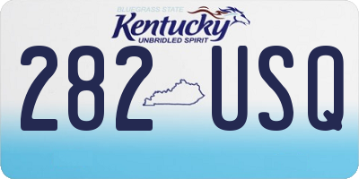 KY license plate 282USQ
