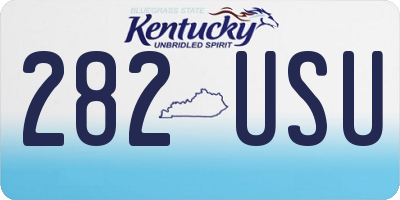 KY license plate 282USU