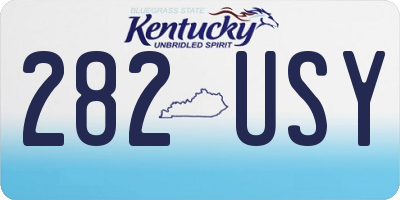 KY license plate 282USY