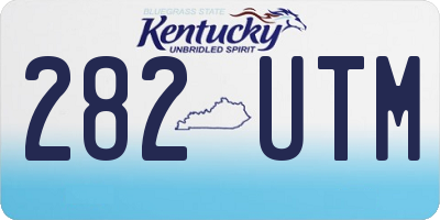 KY license plate 282UTM