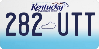 KY license plate 282UTT