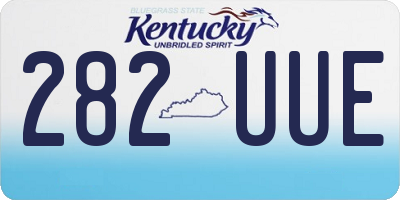 KY license plate 282UUE