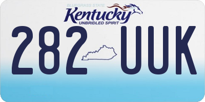 KY license plate 282UUK