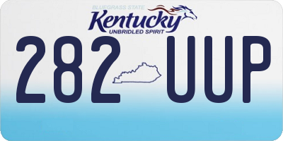 KY license plate 282UUP