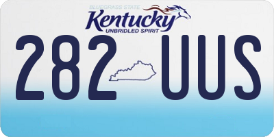 KY license plate 282UUS