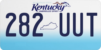 KY license plate 282UUT