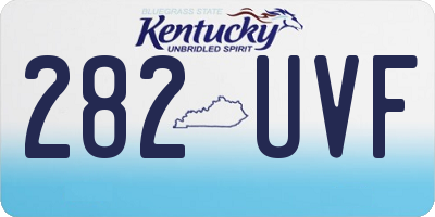 KY license plate 282UVF