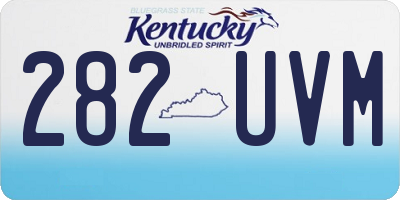KY license plate 282UVM