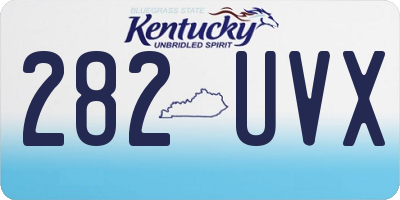 KY license plate 282UVX