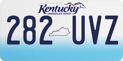 KY license plate 282UVZ