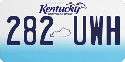KY license plate 282UWH