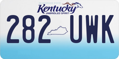 KY license plate 282UWK