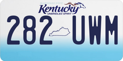KY license plate 282UWM
