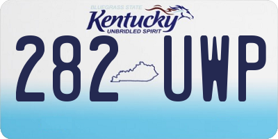 KY license plate 282UWP