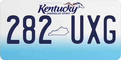 KY license plate 282UXG