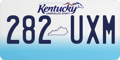 KY license plate 282UXM