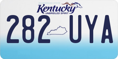 KY license plate 282UYA