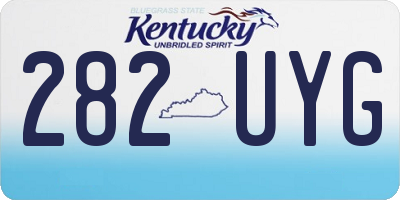 KY license plate 282UYG