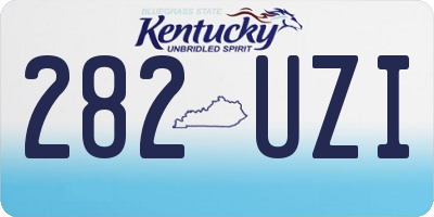 KY license plate 282UZI
