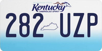 KY license plate 282UZP