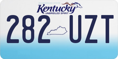KY license plate 282UZT