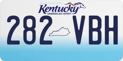 KY license plate 282VBH