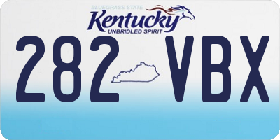 KY license plate 282VBX