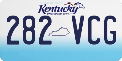 KY license plate 282VCG