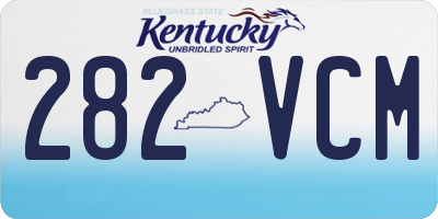 KY license plate 282VCM