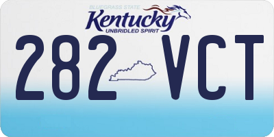 KY license plate 282VCT