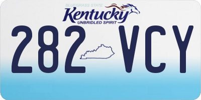 KY license plate 282VCY