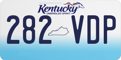 KY license plate 282VDP