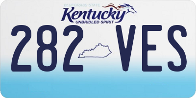 KY license plate 282VES