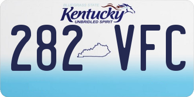KY license plate 282VFC
