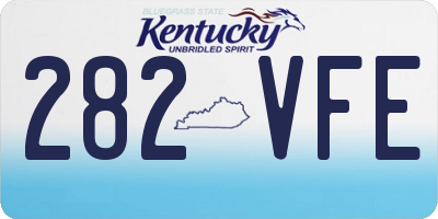 KY license plate 282VFE