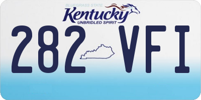 KY license plate 282VFI