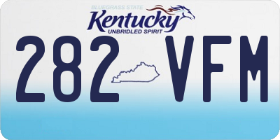 KY license plate 282VFM